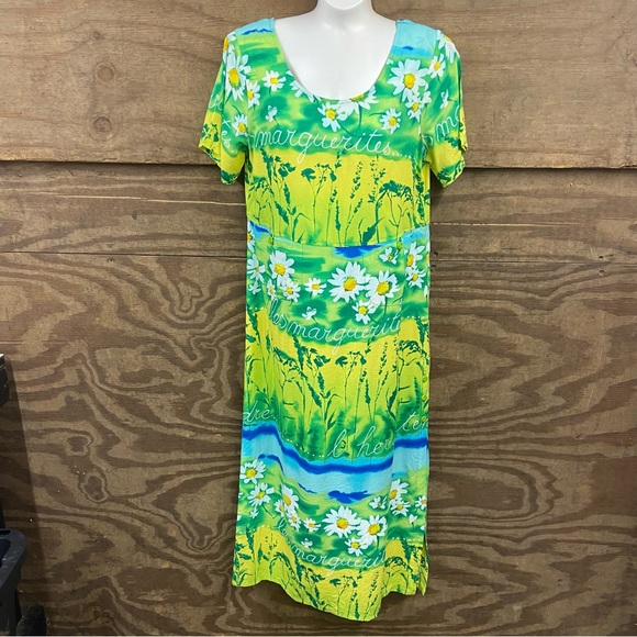 Jams World Dresses Jams World Herb Print Marguerites Oversized Maxi